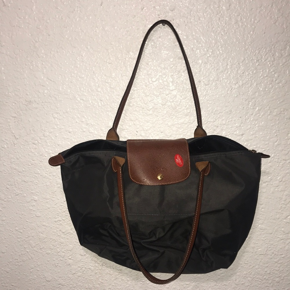 Longchamp Paris Le Pliage Grayish Tote Bag